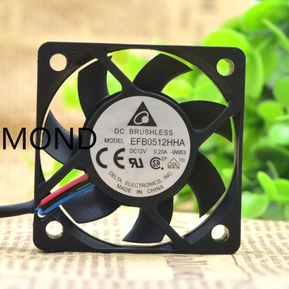 Delta EFB0512HHA   5010  5cm 12V 0.2A  Ultra-thin Server Cooling Fan