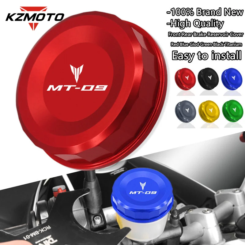 Hot Sale Motorcycle CNC Aluminum Front Rear Brake Fluid Reservoir Cover Fuel Tank Cap For MT-09 MT09 MT 09 2020-2023 2022 2021