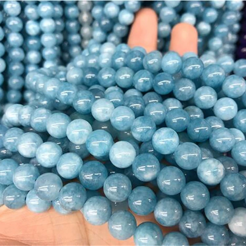 32-93pcs 4-12mm Natural Stone Stone Bead Round Loose Spacer Beads For Jewelry Making DIY Finding Bracelet Necklace Wholesale