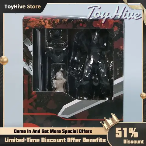 16cm Figma Sp-046 Berserk Guts Berserker Armor Review Anime Figure Armor Of Berserk Action Figure Adult Model Toy Doll