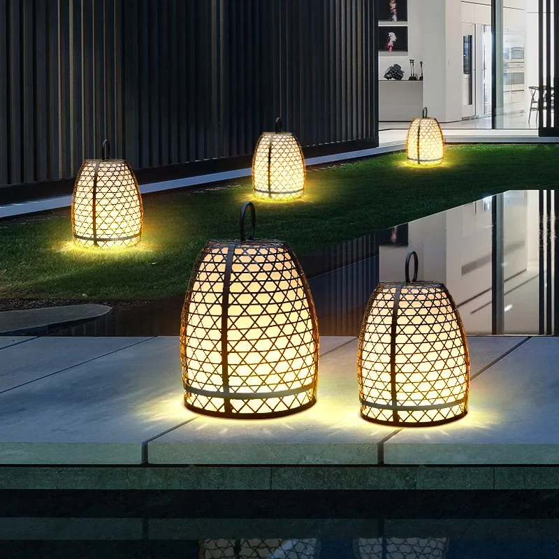 Solar Outdoor Balcony Floor Terrace Japanese Villa Garden Lawn Outdoor Waterproof Garden Light