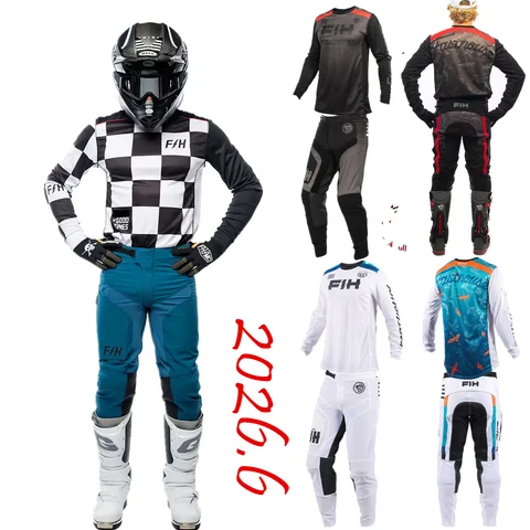 2026.6 fh Motocross Gear Set Off Road MX Kit Enduro Jersey And Pant Dirt Bike Kit Motorcycle Suit Combos