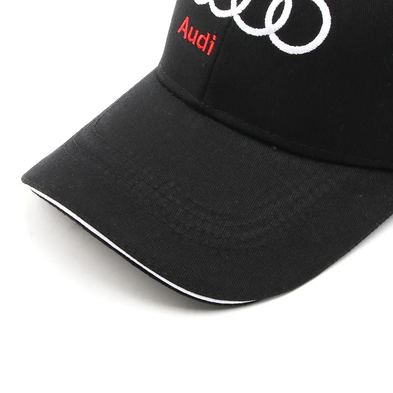 Car Audi Embroidered Adjustable Sport Baseball Casual Cap For Audi A1 A3 A4 A5 A6 A7 A8 Q2 Q3 Q5 Q7 TT S line S3 S4 S5 S6 R8 RS