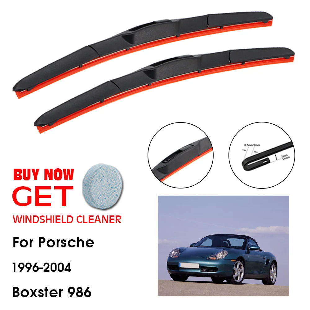 

Car Wiper For Porsche Boxster 986 22"+21" 1996-2004 Front Window Washer Windscreen Windshield Silica Gel Wiper Blades Accessorie