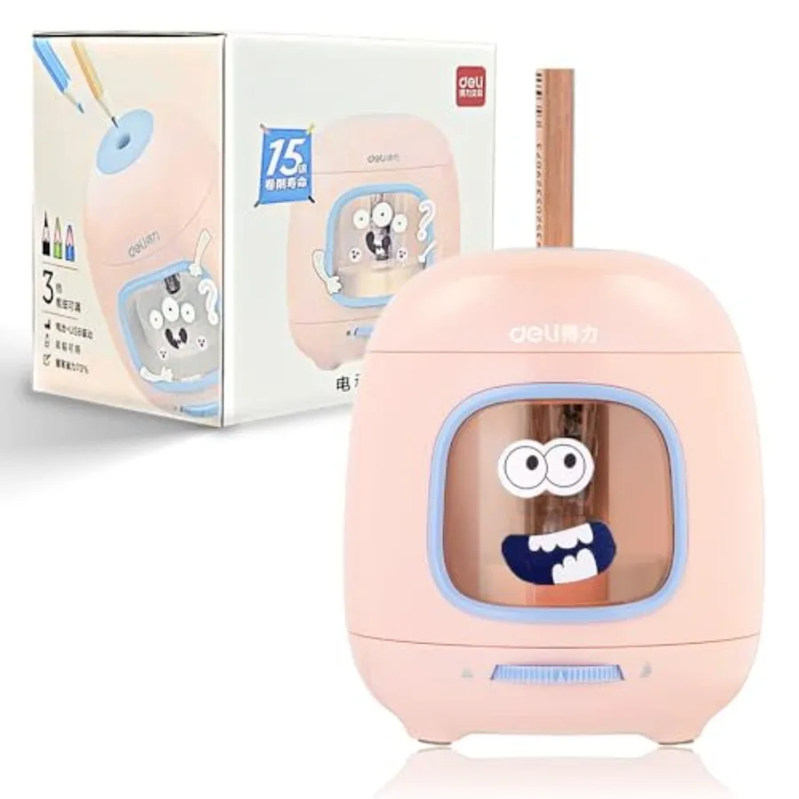 

Electric Pencil Sharpener5000 Times for Blade Interchangeable Blade 3 Years Warranty Battery/2A USB Powered Suitable for 6-8mm