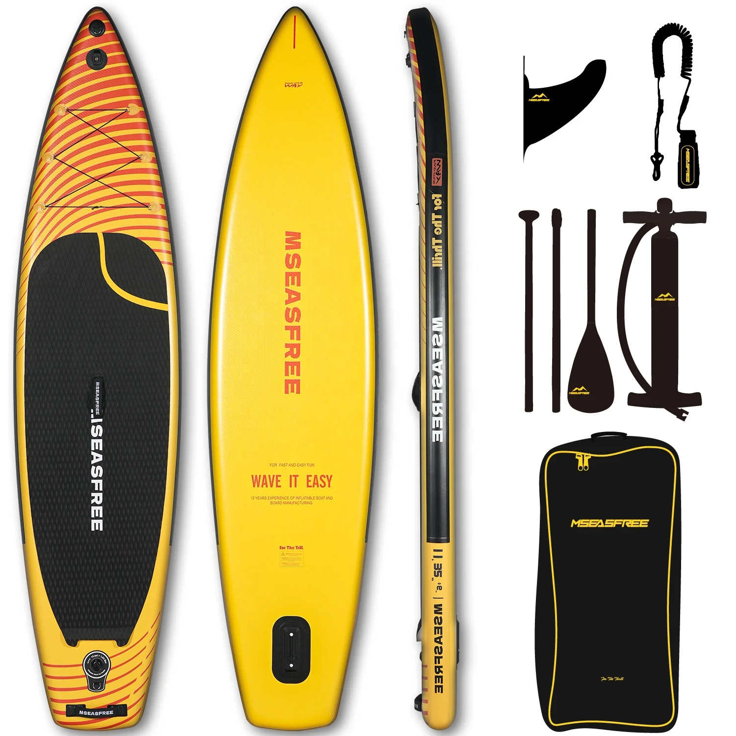 Картина 4: Оптовая продажа с фабрики OEM педаль доска sup Paddle Board надувная деревянная доска для весла