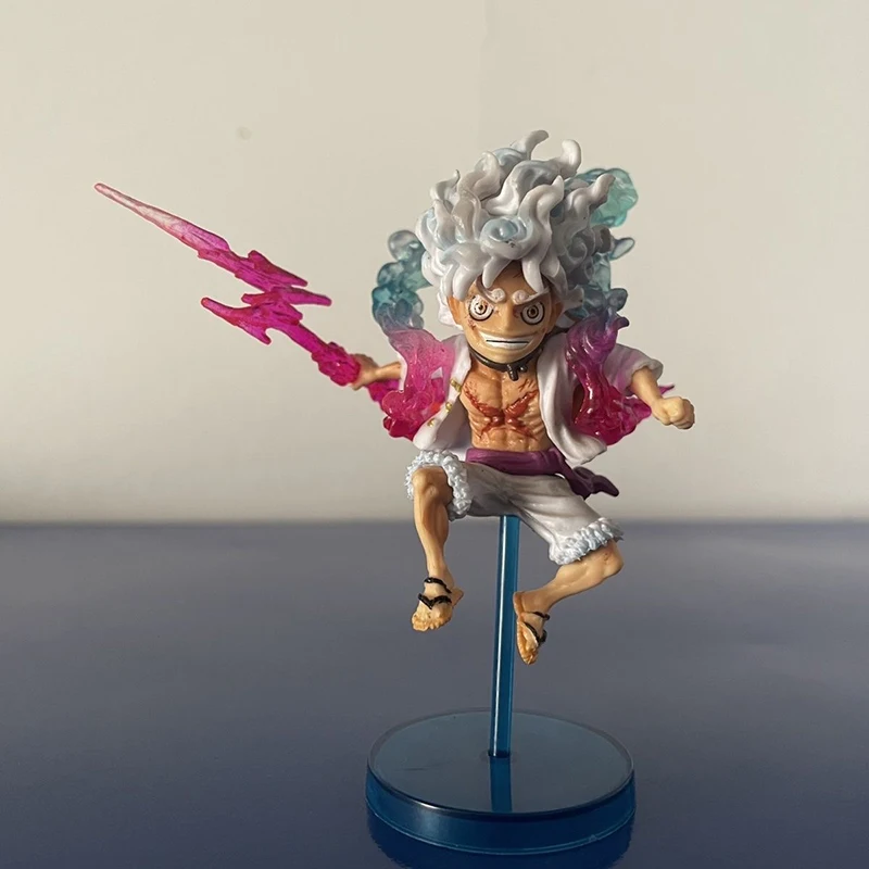 

In Stock One Piece Luffy Gear 5 Figure 10cm LED Light-Up PVC Action Figure Anime Collection Model Toys Gifts