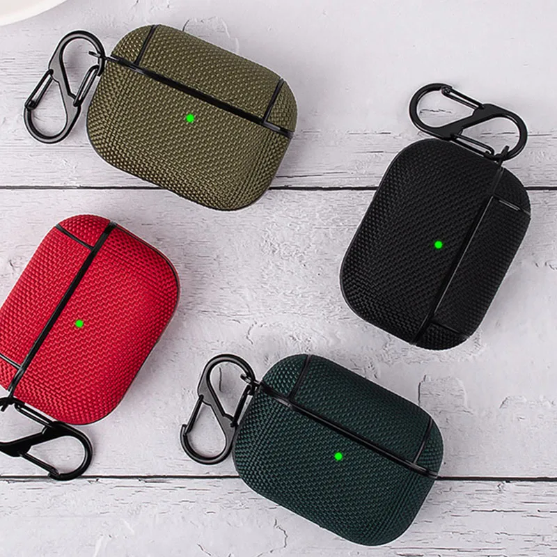 Caso do fone de ouvido para airpods pro 2 3 1 caso para airpod pro 2 3 usb c funda duro pc capa de náilon para air pods pro airpods3 caso gancho