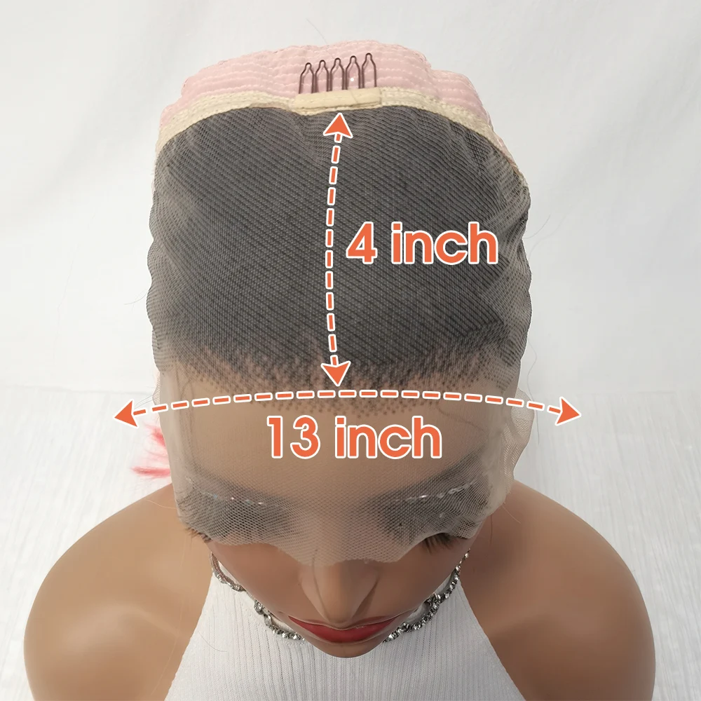 Lila grün gefärbte gerade Bob Echthaar Perücken für Frauen 13x4 Spitze frontal 10-16 Zoll frei Teil brasilia nischen Remy Haar Perücken