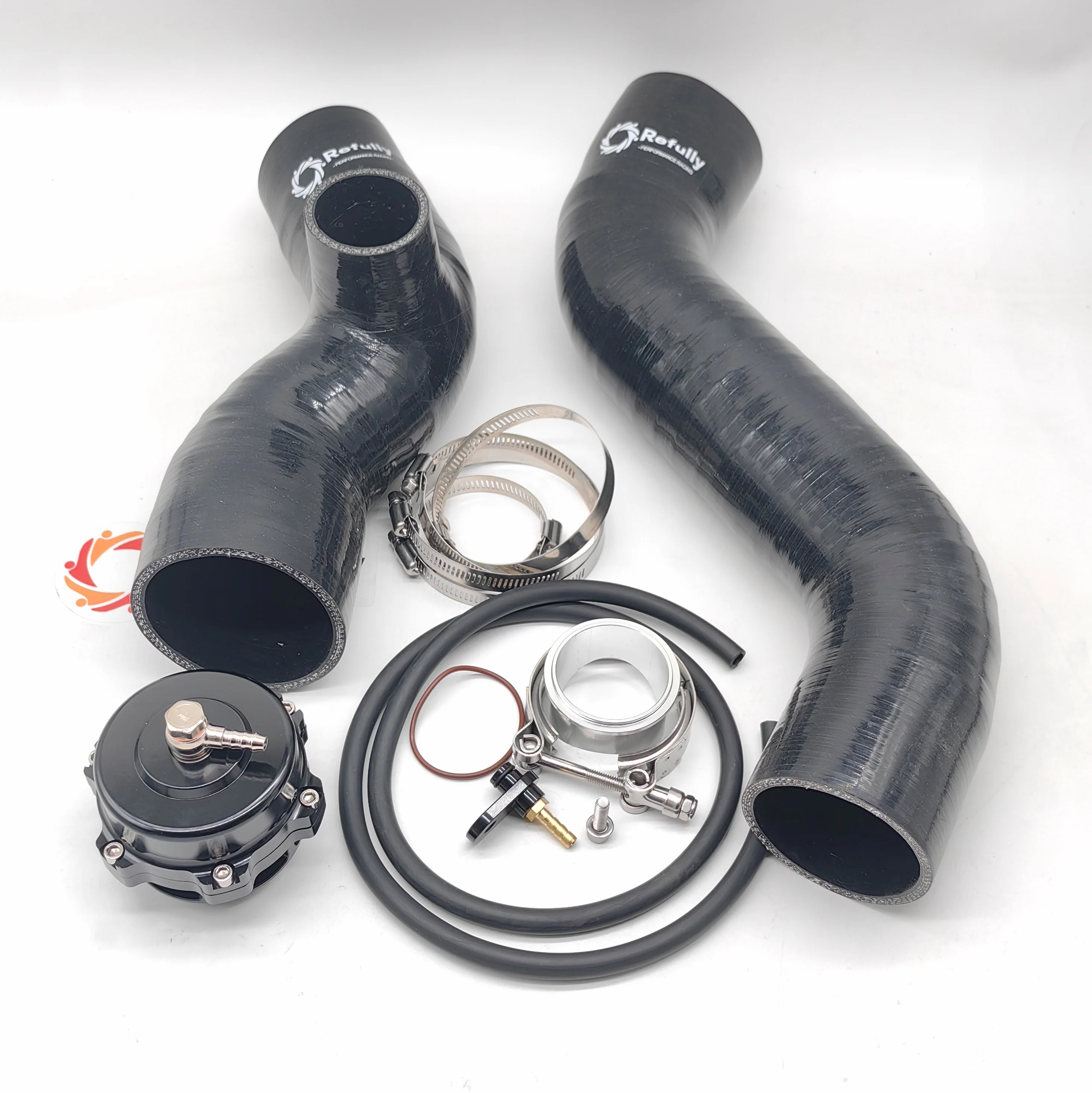 For Seadoo RXT/GTR/GTX/Wake Pro 230 & RXT-X/RXP-X/GTX Limited 300 Intercooler Tubing Upgrade Kit With 50mm Blow-Off Valve