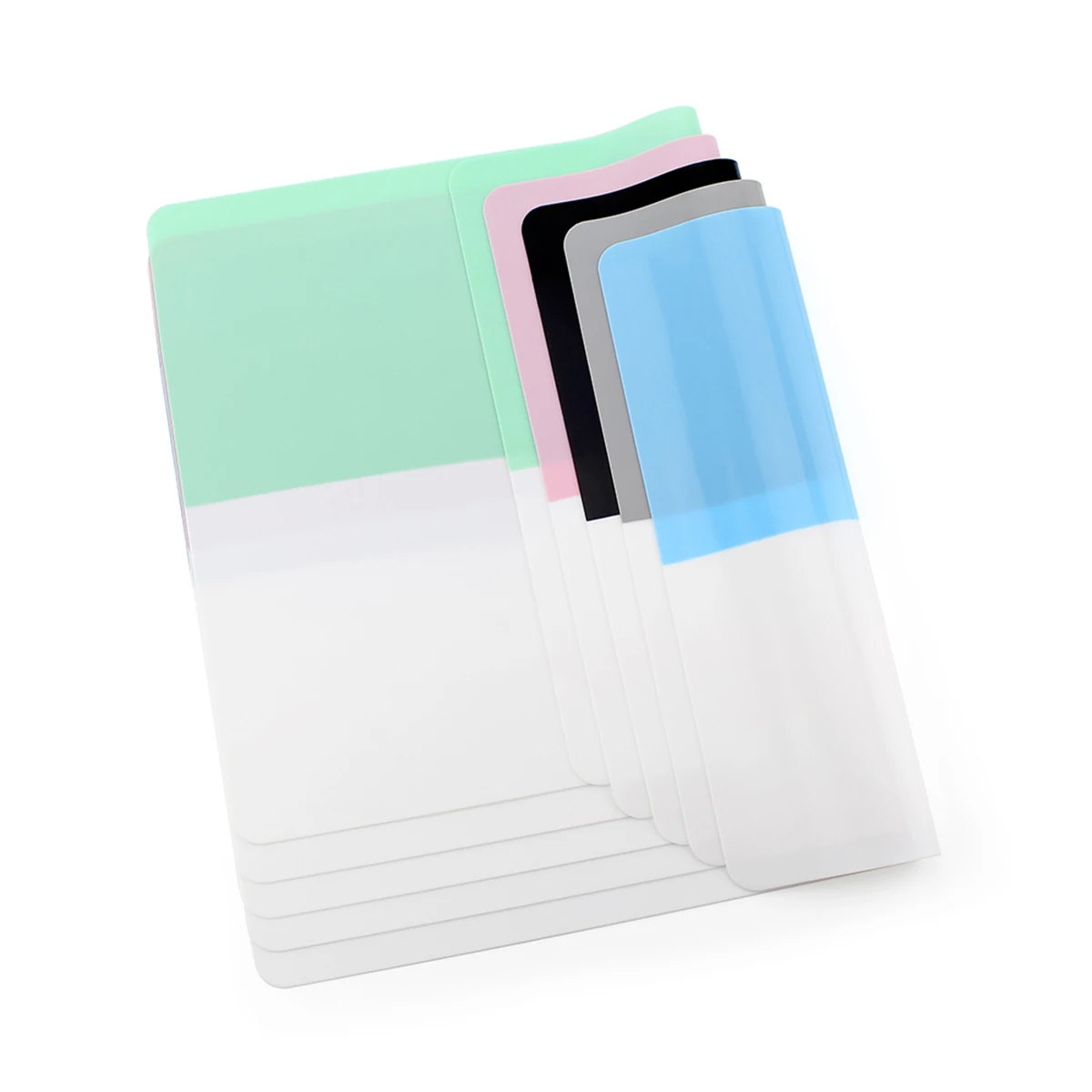 

Double Color Matching Silicone Drink Coaster 40X30Cm Thick Non-Slip Cup Mat For Home Bar Restaurant Decor Grey White Mug