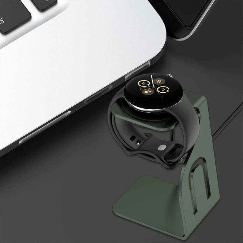 Versatile Watch Stand Metal Build Fashionable Charging Solution Unisex Smartwatch Holder for  LTE Smartwatches