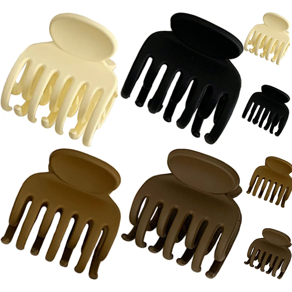 8 Pcs Hair Claw Clips for Women Thick Barrette Girls Roller Jaw Clamps Accessories Thin Pin