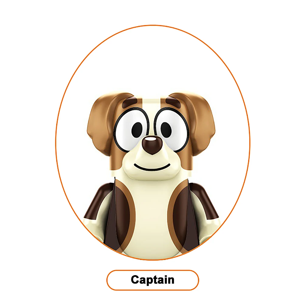 Bluey E Bingo Doll Toy Series Coco Mackenzie Mia Rad Carino Mini Particelle Assemblato Personaggio Anime Giocattolo per Bambini Regalo