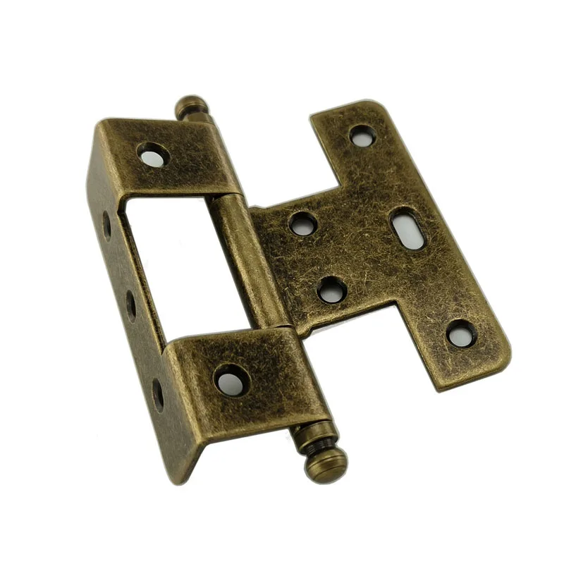 Furniture Hinges Wardrobes Small Hardware Antique Retro European Style Hinges Three Fold Plywood 18 Fold Cabinet Door Hinges