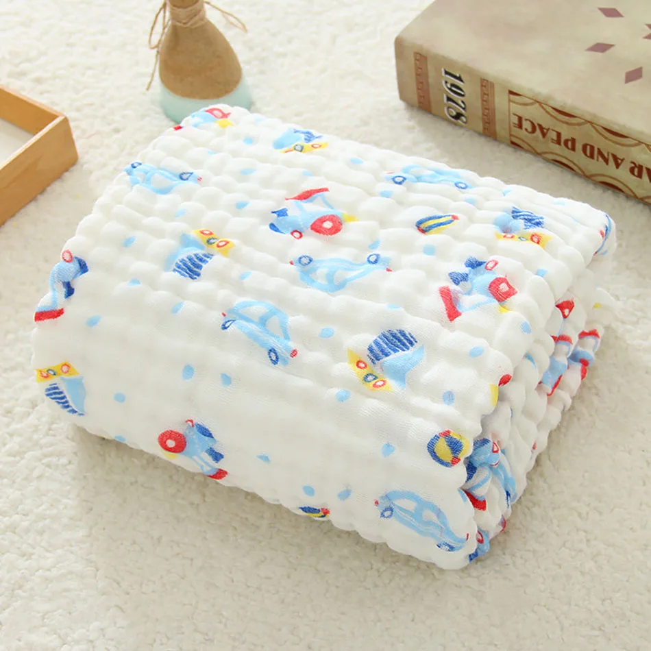 

Baby Cozy 6 Layer Cotton Blanket Soft Thickened and Comfortable Newborn Swaddling Suitable Snuggling and Air Conditioning Rooms