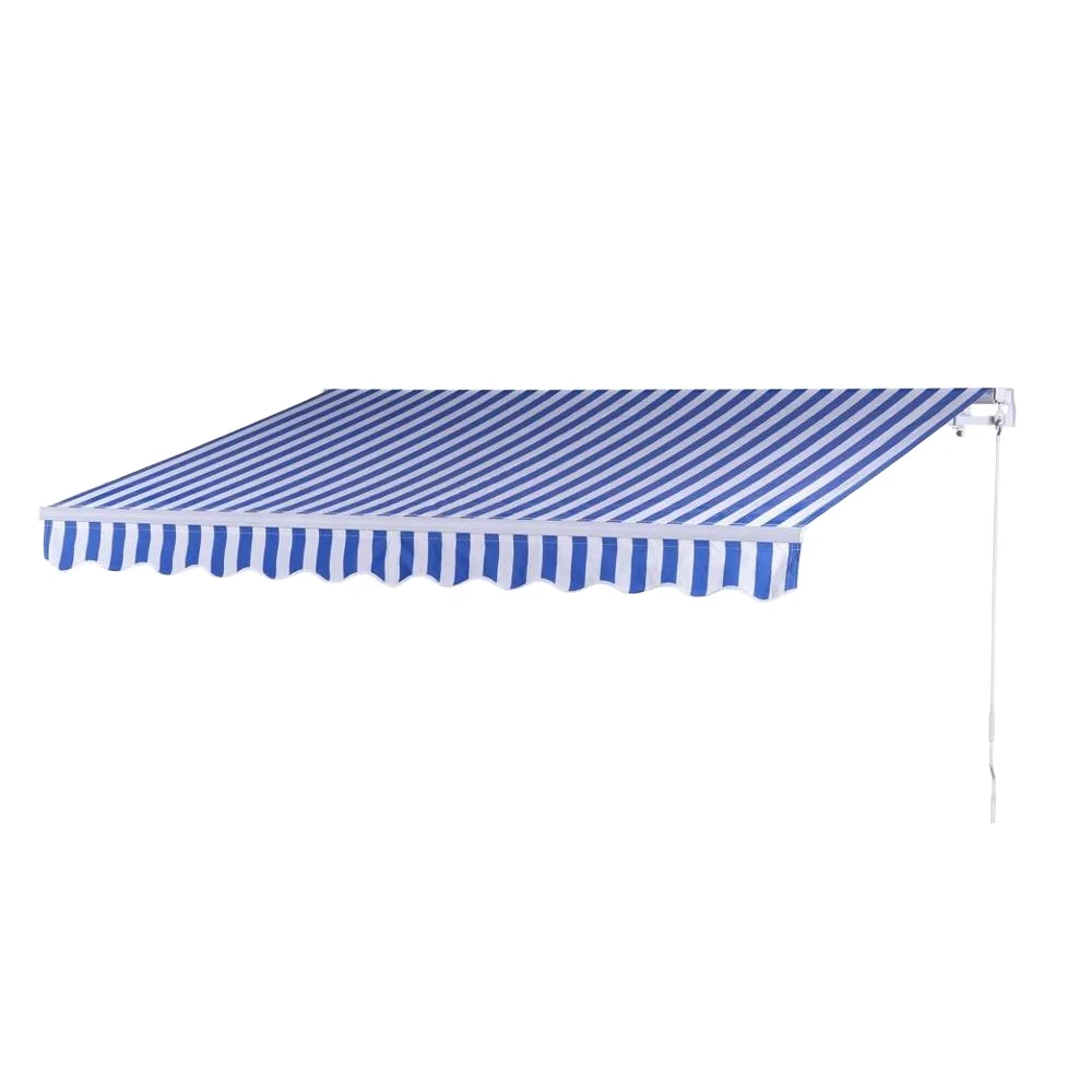 

Modern Factory Outdoor 150cm Retractable Aluminum Alloy Frame Windproof Manual Operation Extendable Polyester Sail Folding