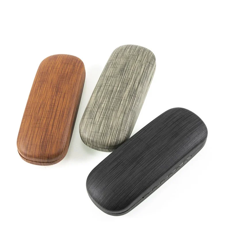 New Fashion Leather Glasses Case Pvc Linen-proof Sunglasses Storage Box Men's and Women's Multi-purpose Glasses Packaging Box