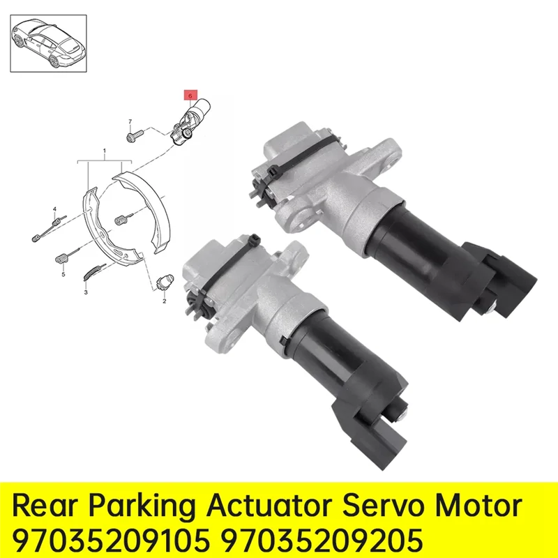 

Rear Brake Actuator For Porsche 718 911 991 992 Rear Parking Brake Actuator 97035209202 97035209205 R