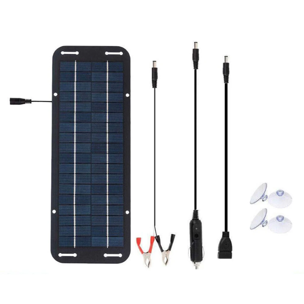 Solar Battery Maintainer 12V Trickle Charger Advanced Technology Compact And Lightweight Corrosion-resistant Easy To Install