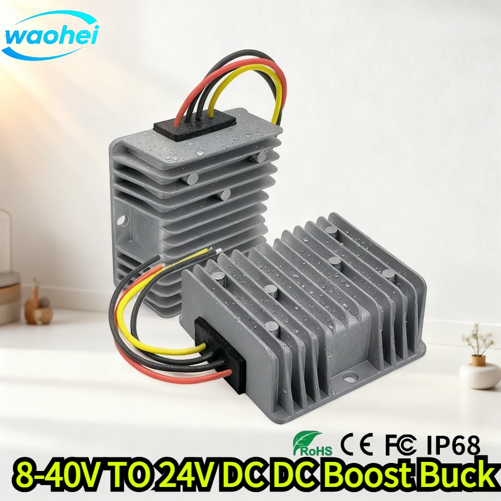 

Преобразователь напряжения DC-DC (буст/бак) 18-40В (36В, 24В) в 24В, 10-30А, стабилизатор, блок питания для автомобилей и лодок, 24 Вольт, UL CE