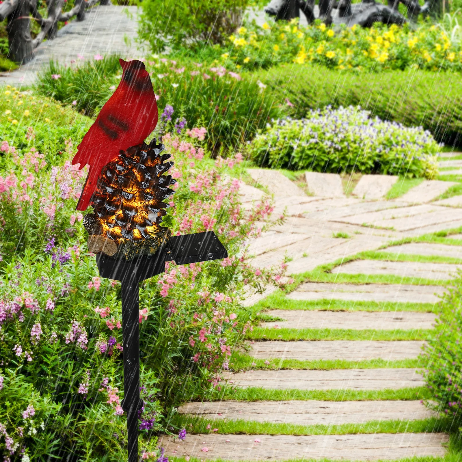

Solar Cartoon Bird Light NiMH Operated Energy Saving Outdoor Decorations Garden Yard Path Trees Wedding Patio for garden