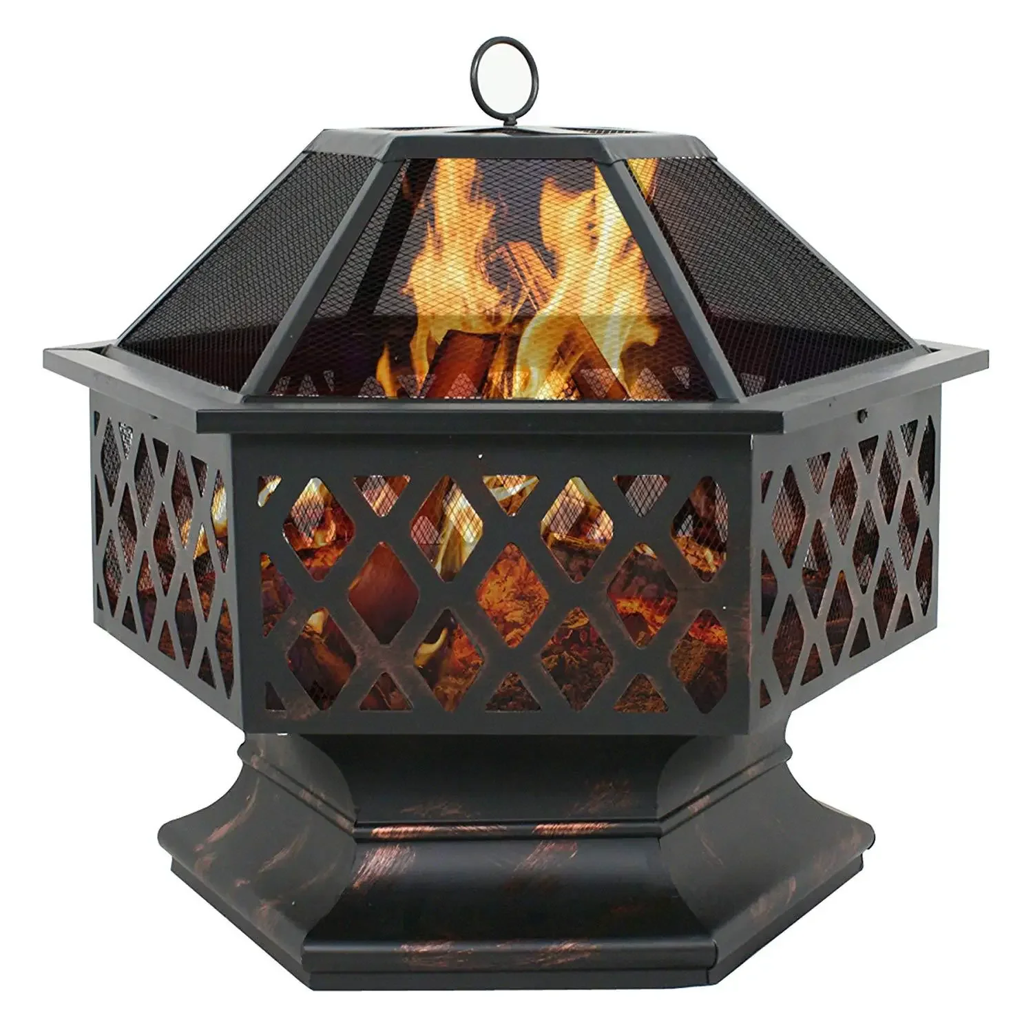 

European outdoor wrought iron stove/fire pit wood burning fireplace courtyard garden multi-function outdoor barbecue stove