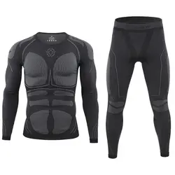 Intimo termico sportivo da uomo tute da ciclismo all'aperto abbigliamento sportivo a compressione abbigliamento traspirante ad asciugatura rapida tute da corsa Fitness