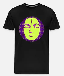 Camiseta negra de algodón para hombre Música ambiental de Trance psicodélico, graba