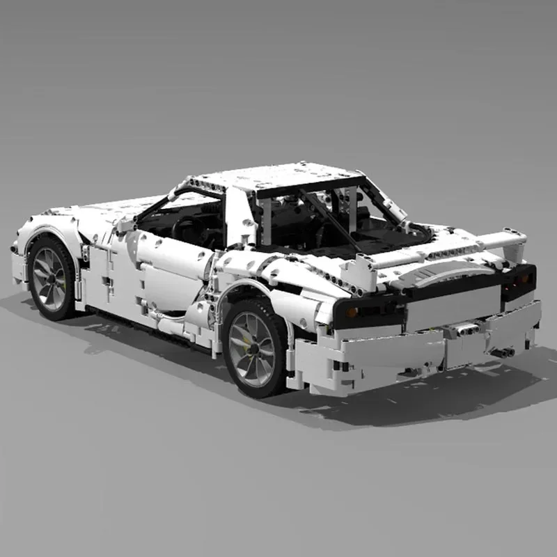 New MOC-97838 1:8 Scale Super Sports Car Model  RX7 FD Buiding Kit Creators Block Bricks Toys for Kids Birthday Gifts Boys Set