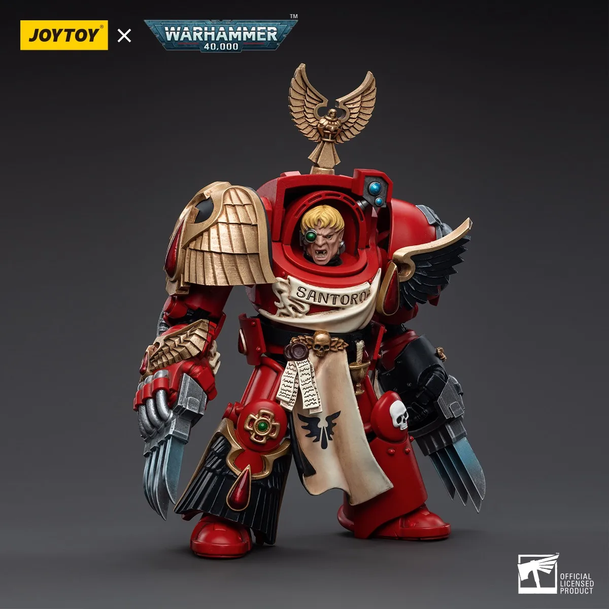 

[В НАЛИЧИИ] JOYTOY Warhammer 40K 1/18 Фигурка Blood Angels Assault Terminators Sergeant Santoro Модель игрушки для мальчиков Подарки