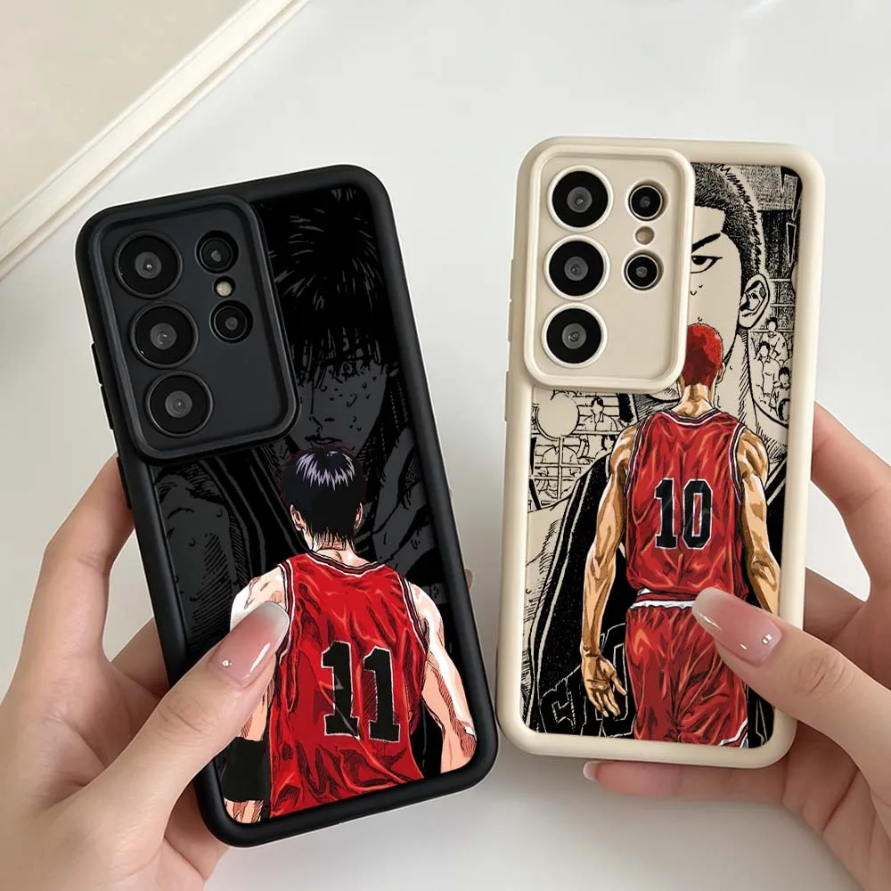 Anime Dark Slam Dunk Phone Case For Samsung Galaxy S26 S25 S24 S23 S22 S21 S20 Note 20 Ultra Plus FE 5G Eye Ladder