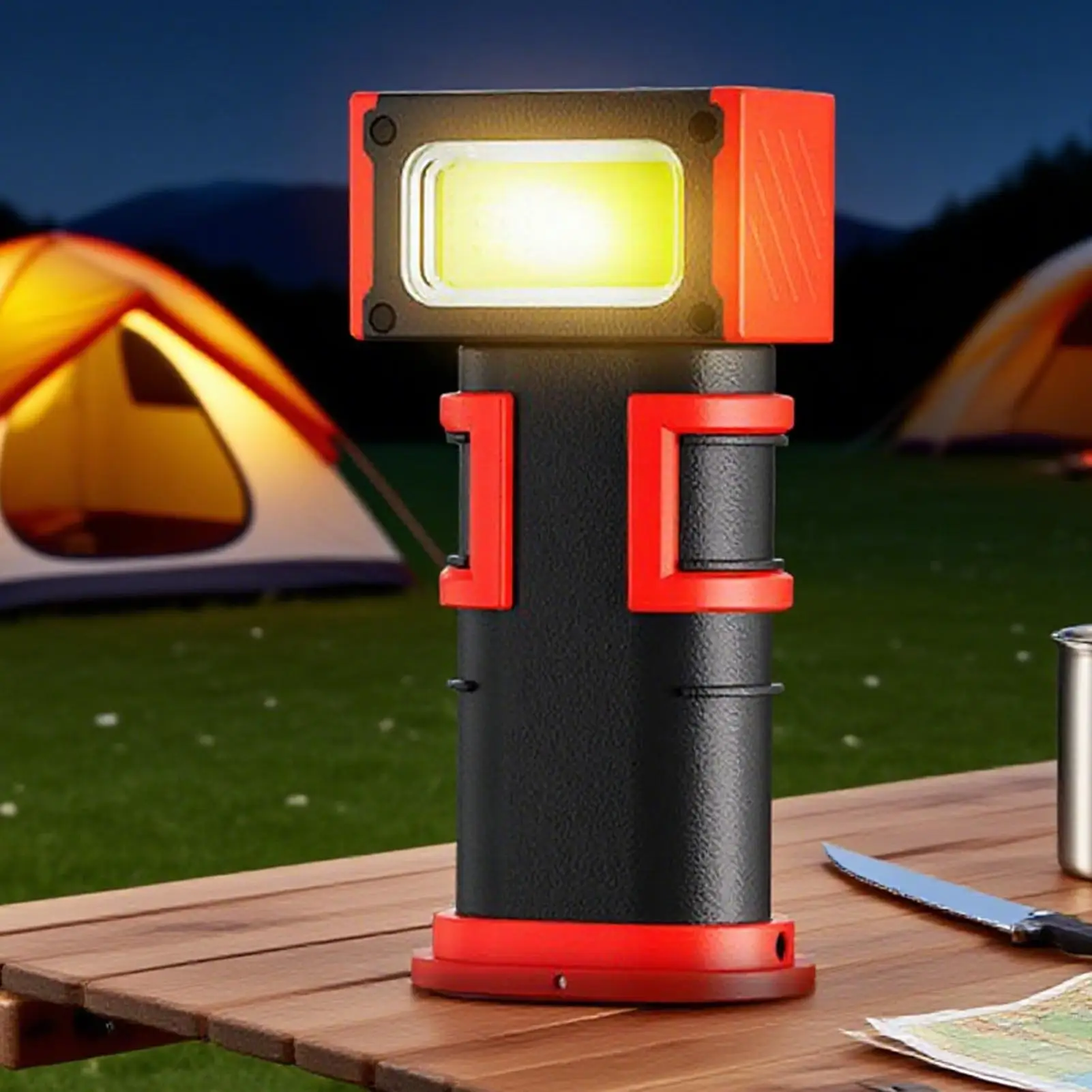 

Car Work Light 180-degree Rotation Magnetic Work Light Type-C Charging Double Hooks Digital Display Lamp for Detailing Workshop