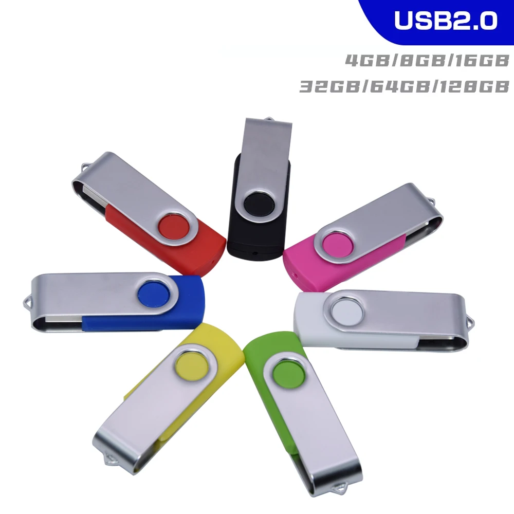 محرك فلاش USB2.0 سعة 32 جيجابايت/64 جيجابايت/128 جيجابايت عصا ذاكرة نقل البيانات عالية السرعة محرك إبهام فائق النحافة عصا ذاكرة USB