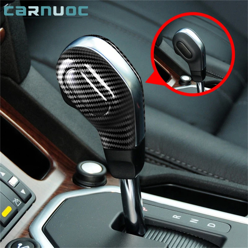 

For Land Rover Discovery 3 LR3 4 LR4 2004-2012 Carbon Fiber Black Stickers ABS Gear Shift Knob Head Cover Trim Car Accessories