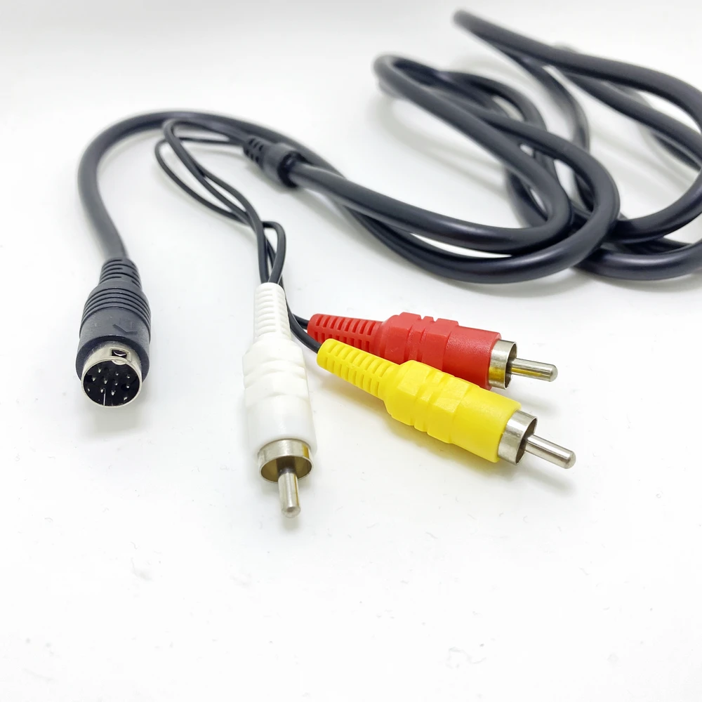 3RCA Đến 9 Pin Adapter Cáp Cho Tivi BOX Video Âm Thanh 1.5M/5FT RCA AV Stereo Tổng Hợp adapter Game Cáp Cho Máy SEGA Genesis/MD