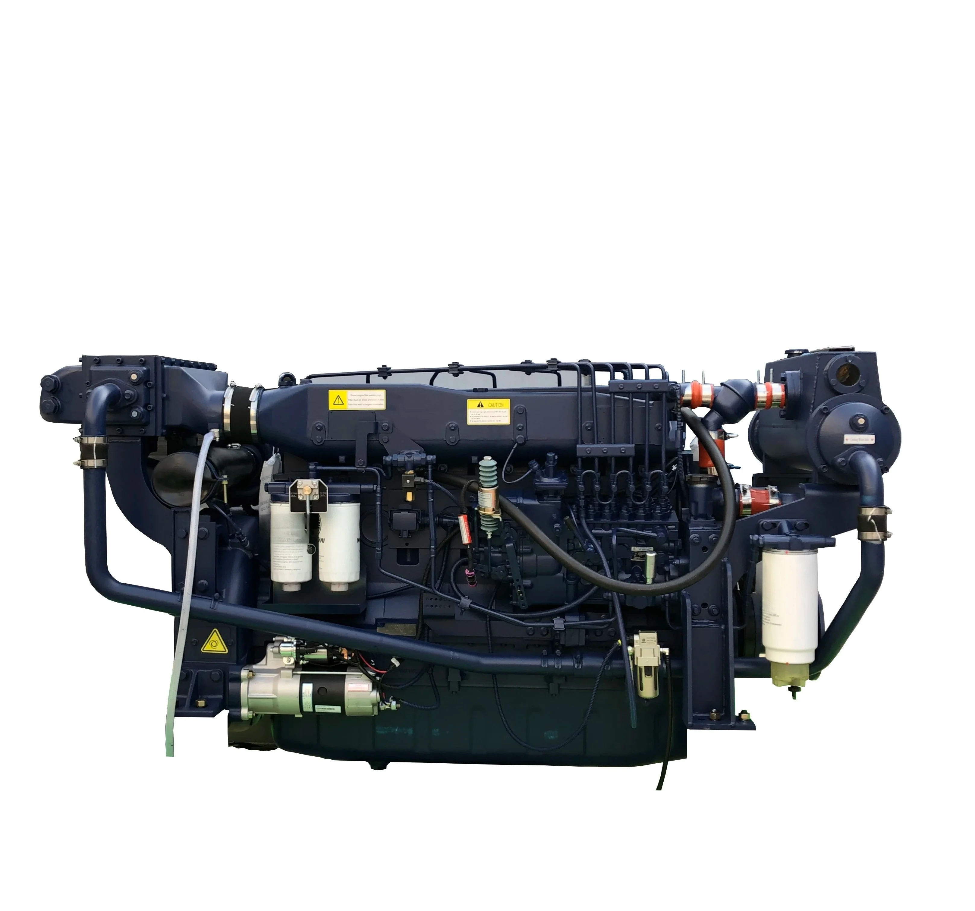 Motor marino turbocompresor en línea de 147 Kw/200 Hp/2100 Rpm para barco WD10C200-21