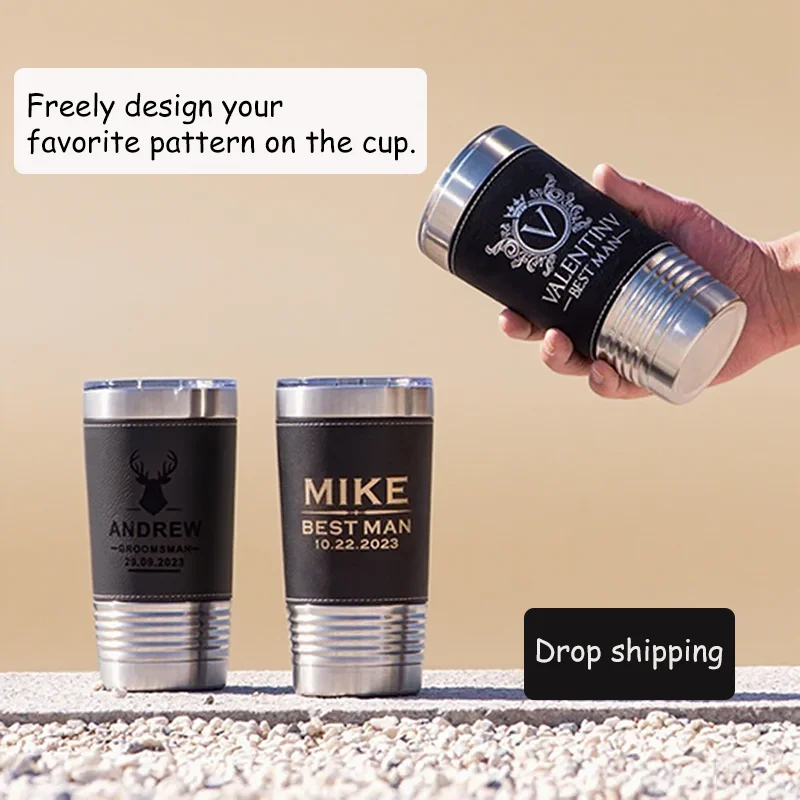 

Personalized Insulated Water Bottle with Custom Pattern Eco Friendly Double Wall Vacuum Flask Keeps Beverages Hot and Cold