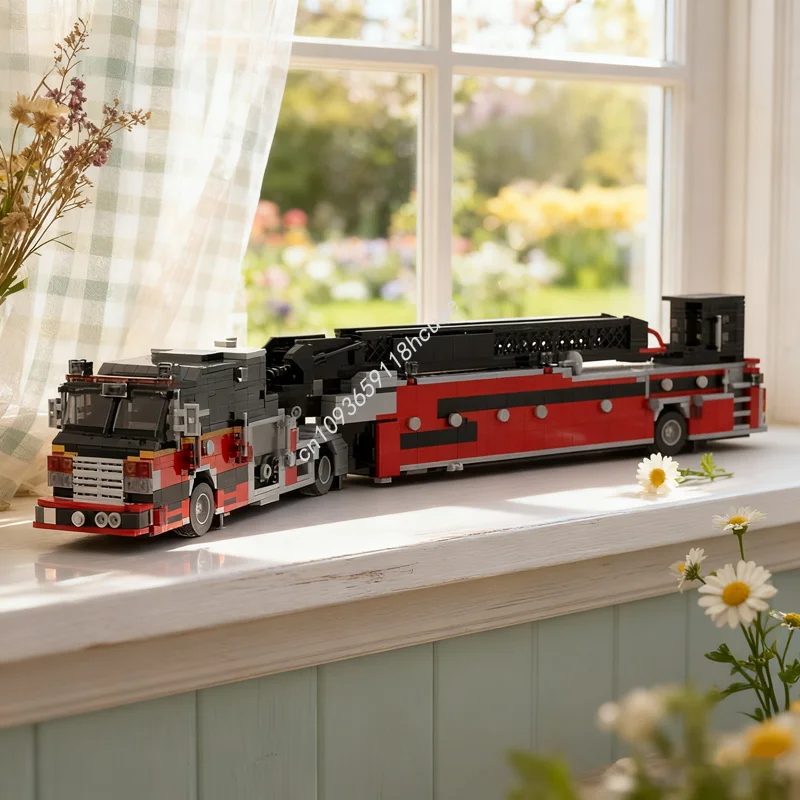 

1629pcs MOC Pierce Velocity Tiller Ladder Model Building Toy Blocks Construction Creative Christmas Gifts Idea Education Kids