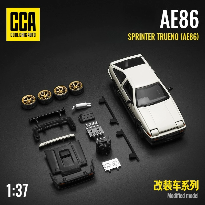

Модель автомобиля AE86 1:37 из сплава, с открывающимися дверями, классический подарок, коллекционная литая модель из сплава