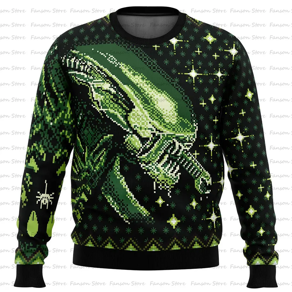 Xenomorph-Pull de Noël Alien en-ly pour hommes et femmes, sweat à capuche de couple, pull, nouvelle mode, printemps, automne, Y-