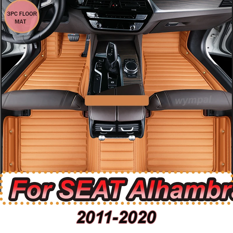 

Автомобильные коврики LUXURY для SEAT Alhambra MK2 7N VW VW Sharan 2011 ~ 2020, комплект ковриков, кожаный коврик, авто напольные коврики, автомобильные аксессуары