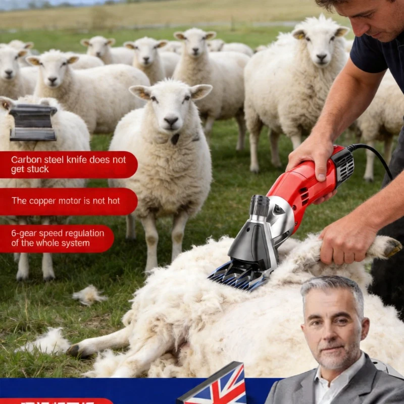 Professional High Power Electric Shearing Machine Wool Shearer Shaving Clipper Scissors