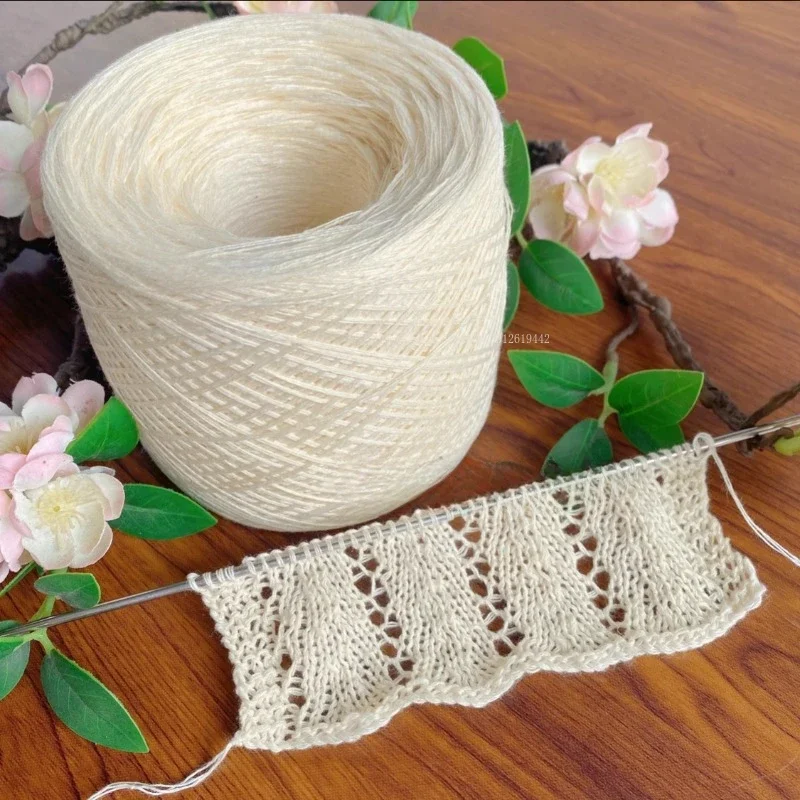 500g Natural Linen/Tencel Thin Thread Summer Crochet Hand Woven Strands DIY Handwork Knitted Short Sleeve/waistcoat Raw Material