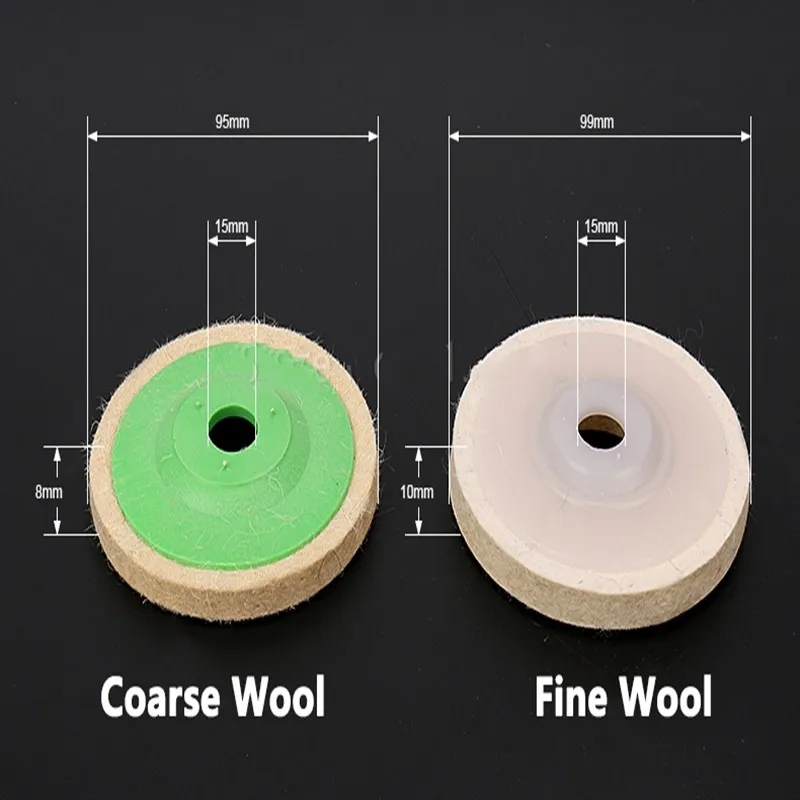 10Pcs Edelstahl Aluminium Wolle Polieren Polieren Pads Schleifen Winkel Grinder Rad Filz Polierer Schleif Scheiben