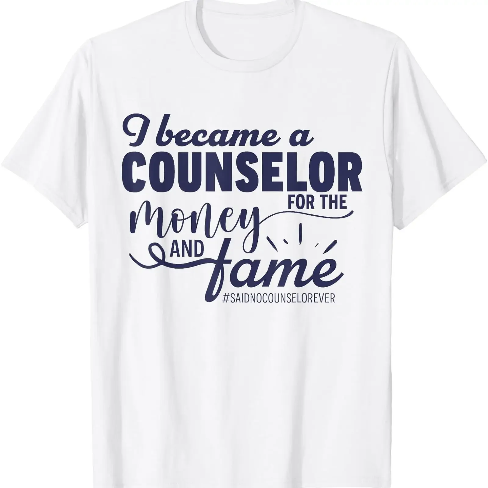 Funny Counselor Humor Mental Health School Counseling T Shirt vintage Washed Stretched Casual Stylish designer clothes homme