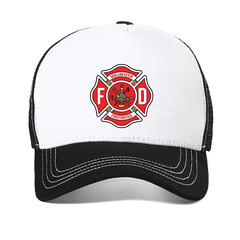 Fire Fighter Life Saver ตาข่ายเบสบอลหมวกแฟชั่นดับเพลิงแผนกหมวกปรับกลางแจ้งหมวก Snapback หมวก Gorras