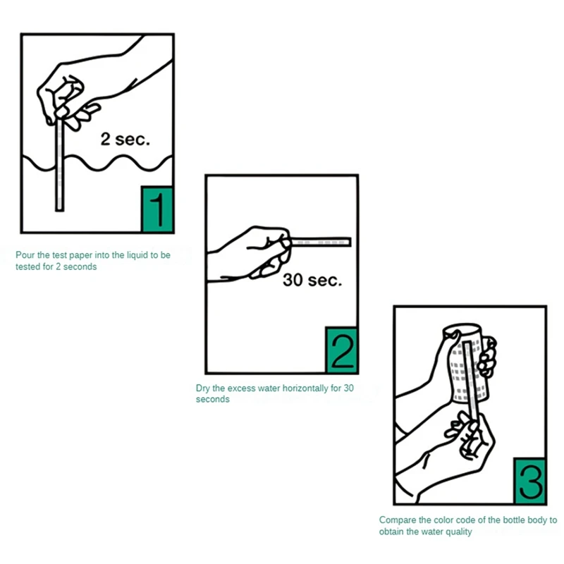 Test Kit Water Test Kit 100 Home Water Test Strips For Well And Faucet Test Kit Tests For PH, Chlorine, Lead Nitrite And More