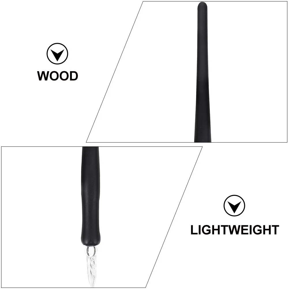 

2pcs Calligraphy Glass Dip Pens Wooden Handle Smooth Writing Art Drawing Pens For School Stationery Office Writing Tools