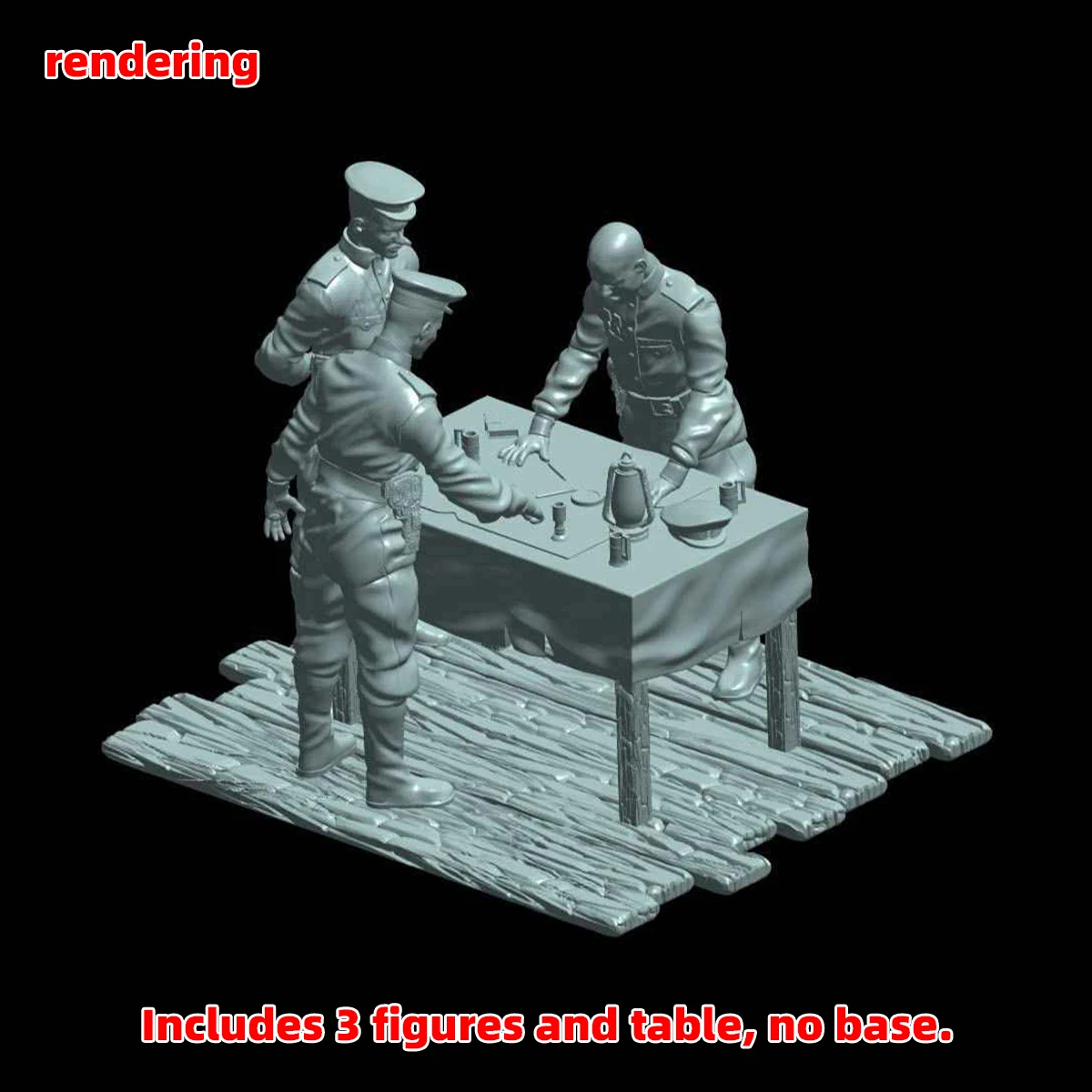 1/35 1/48 1/72 Maßstab Modellbausatz 3D Harz Miniatur-Soldatenfiguren Sowjetische Offiziere bei einem Treffen Unbemalt Unmontiert Diorama – Detail 10